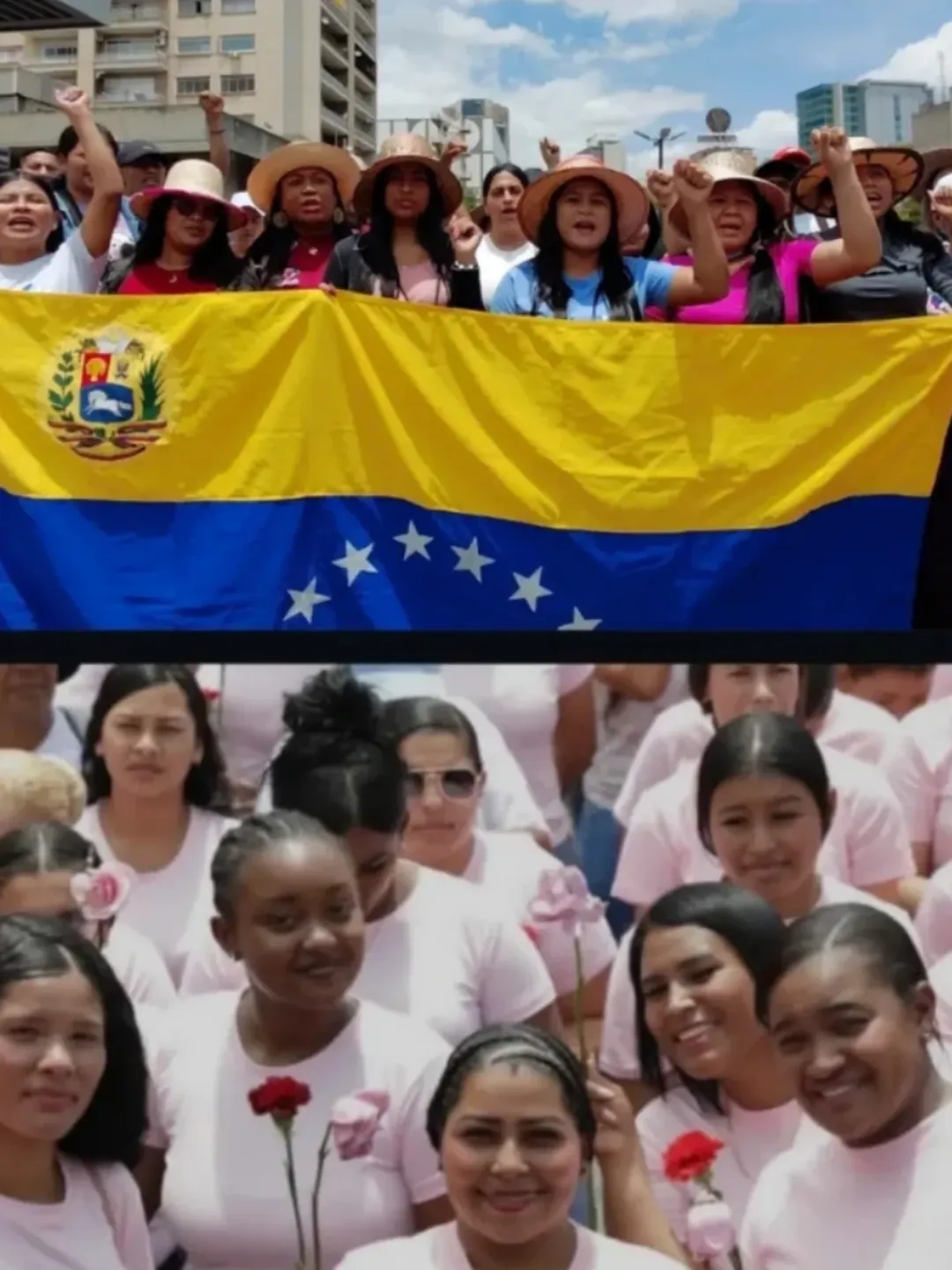 Imagen principal: Las mujeres Indígenas nos unimos en las calles en una sola voz porque la Dignidad de una es la Dignidad de TODAS