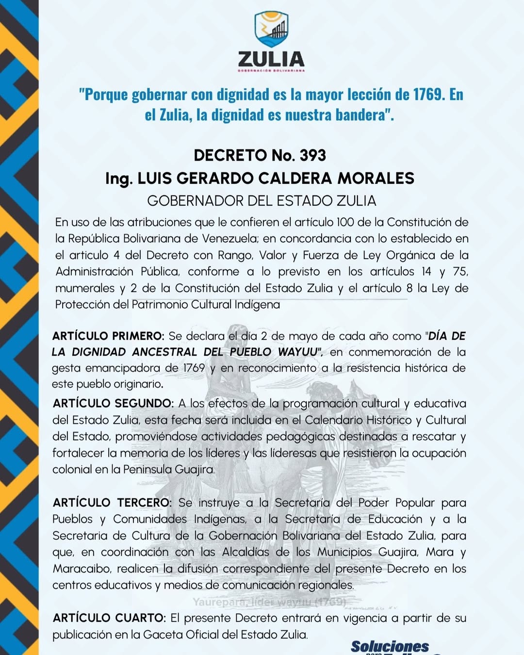 Imagen de la noticia: 2 de mayo, Día de la Dignidad Ancestral del Pueblo Wayuu.