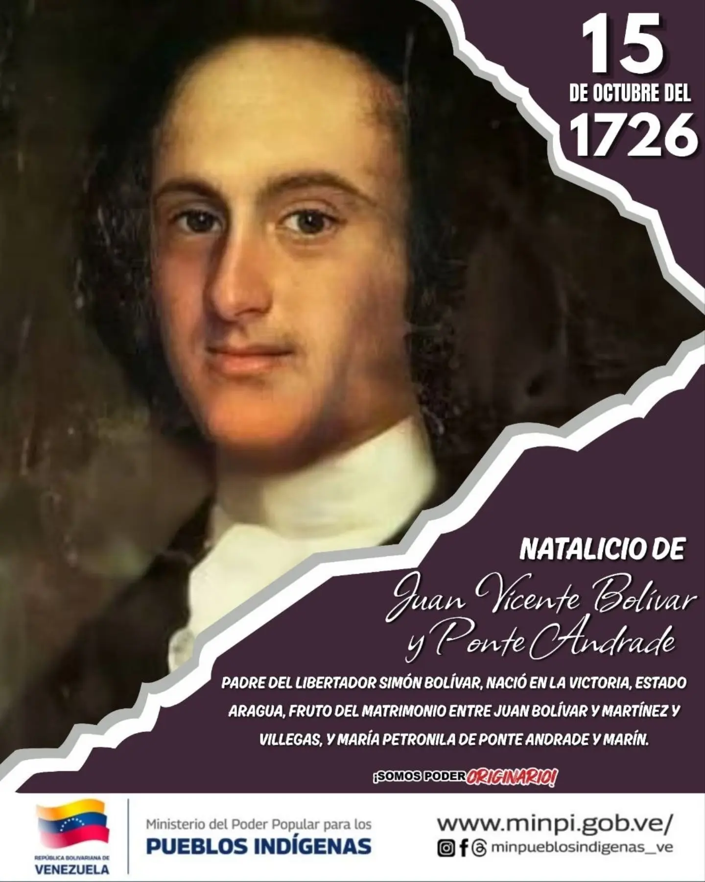 Imagen de la noticia: Natalicio de Juan Vicente Bolívar y Ponte Andrade